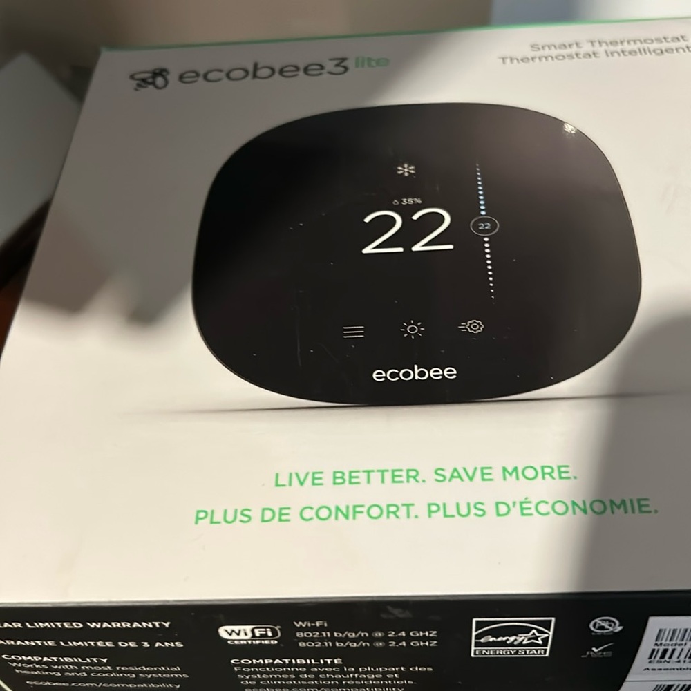 Ecobee3 Smart Thermostat- New